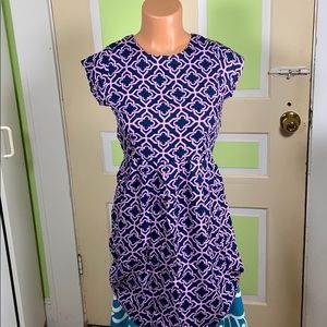 ESCAPADA SUMMER DRESS purple &black SMALL
